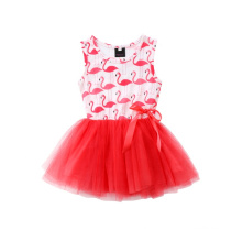 Toddler Baby Girls Party Birthday Princess Flamingo Summer Dress Outfits Swing Clothes